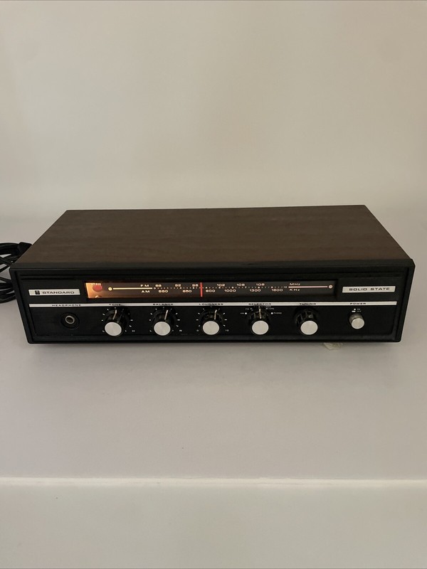 Standard Solid State Rare Vintage Tuner Receiver Wood Grain SR-A102SU READ DESC