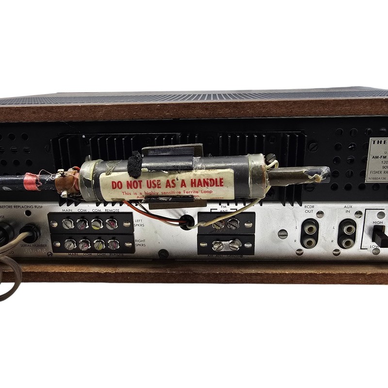 FOR PARTS or REPAIR Vintage The Fisher 175-T Audio AM/FM Receiver - POWERS ON! gallery