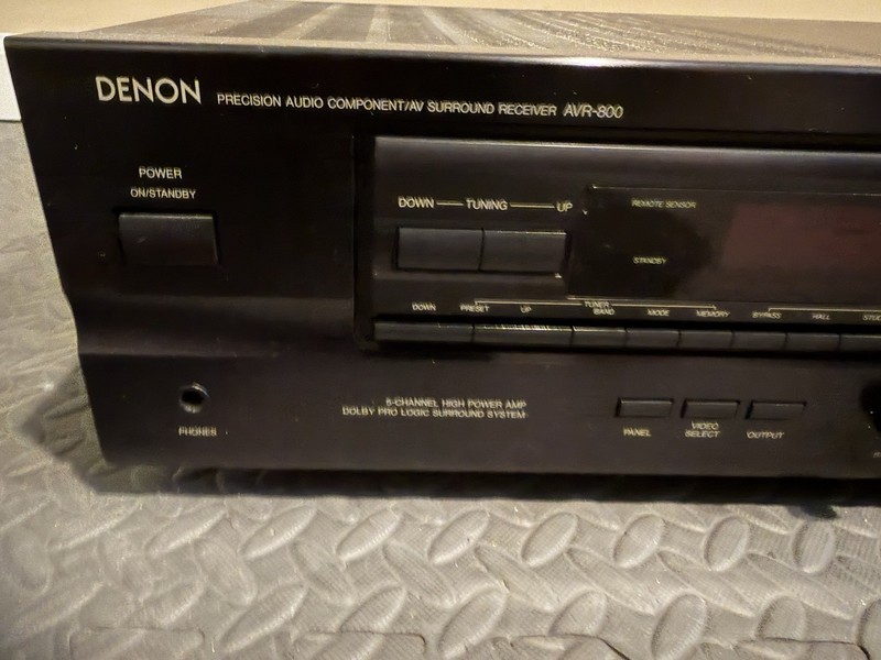 🍒 Vintage Denon AVR-800 AV Stereo Receiver working tested w/ wires gallery