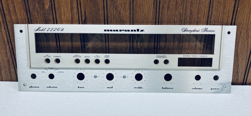 Marantz 2226B Original Faceplate w/ dial window glass in good condition gallery