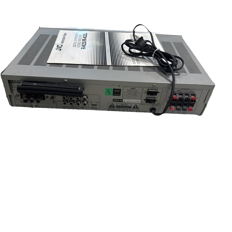 JVC R-K22L Digital Synthesizer Stereo Receiver With Graphic Equalizer POWERS ON gallery