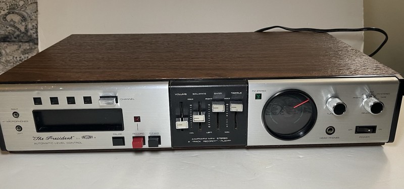 Unisonic The President 8 Track Stereo Player Model # 9090 Tested gallery
