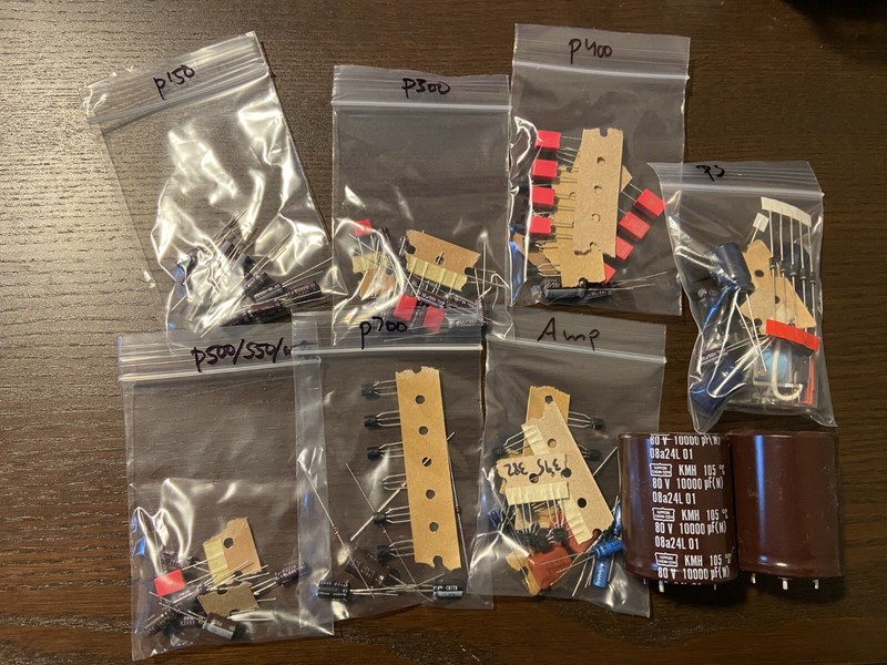 Marantz 2245 COMPLETE RECAP KIT Transistors Relay Main Filter Capacitors