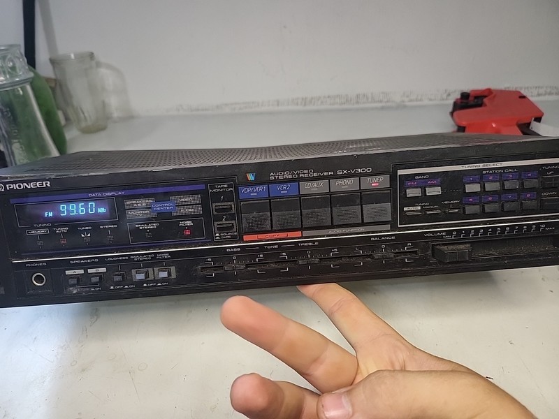 Vtg Pioneer SX-V300 Home Theater Stereo FM Receiver Powers On Not Tested
