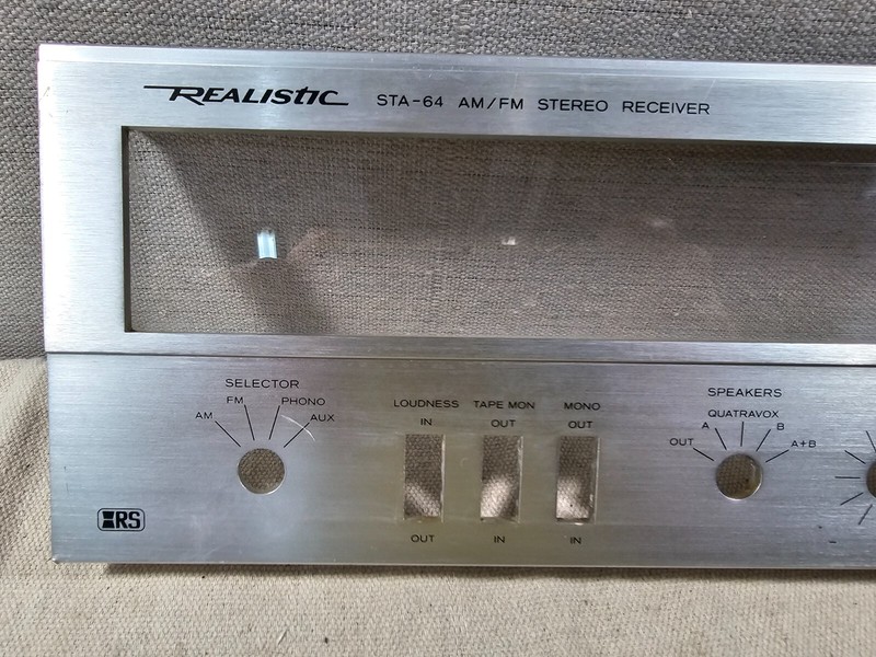 Realistic STA-64 AM/FM Stereo Receiver Faceplate gallery