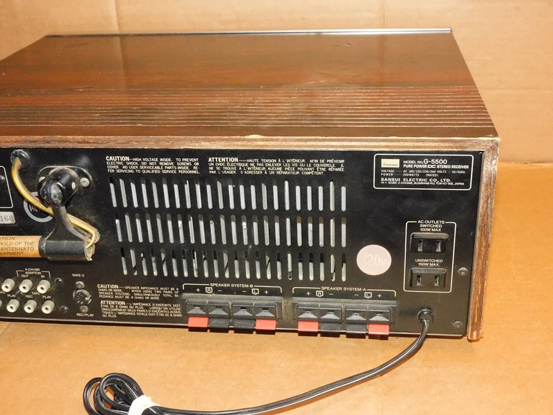 Vintage Sansui G-5500 Receiver for Parts Repair AS IS gallery