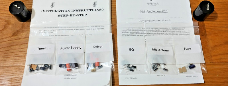 Sansui 771 rebuild restoration kit upgrade repair instructions filter capacitor