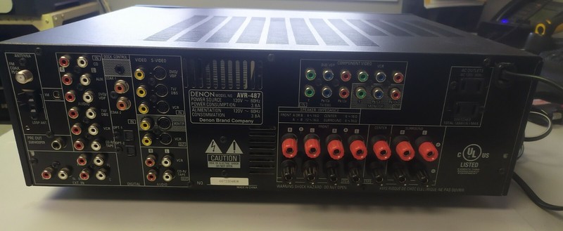 DENON Audio Video Surround Receiver Model AVR-487 gallery