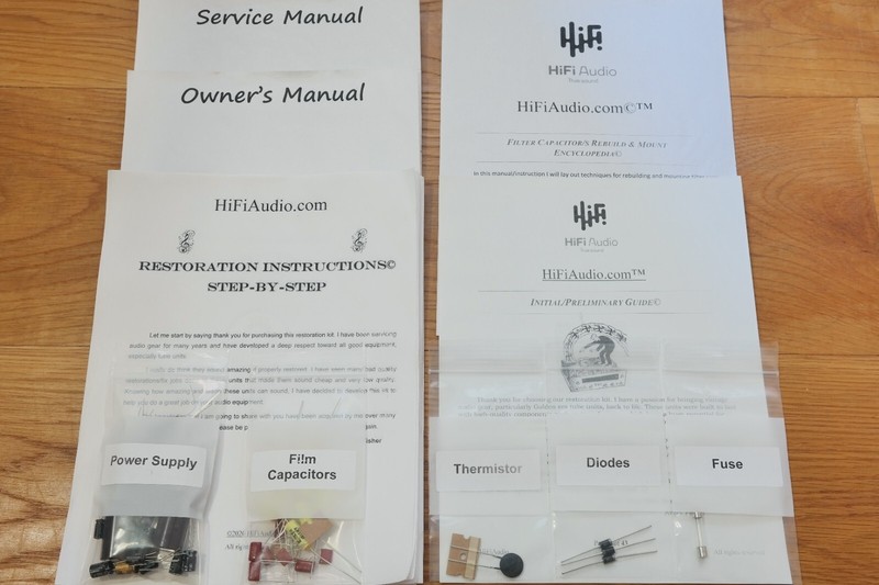 Lafayette LR-800 rebuild restoration filter capacitor kit repair instruction