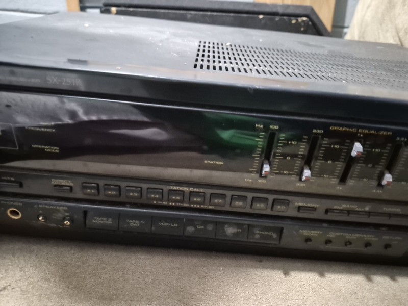 Vintage 1990s Pioneer SX-251R Stereo AM/FM Receiver tested No Remote gallery