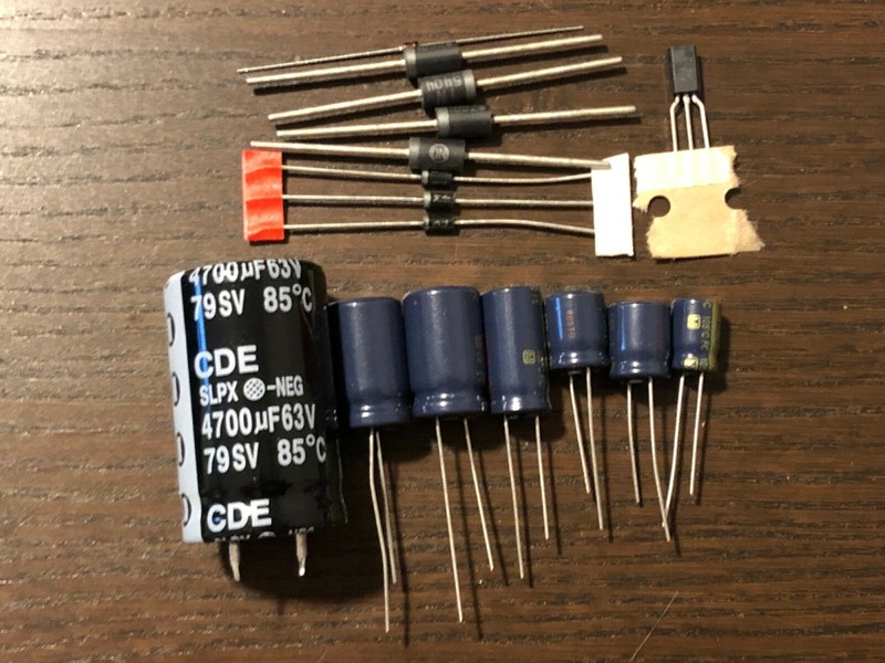 Marantz 2216 Power Supply Capacitor Upgrade Set High-Quality Receiver Recap Kit