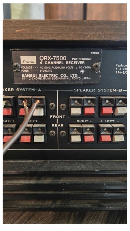 Sansui QRX-7500 4-Channel Receiver Tested And Working Vintage All Original gallery