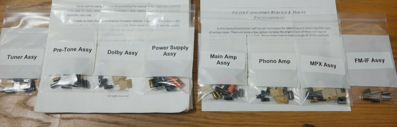 Marantz 2240B receiver rebuild restoration service kit repair capacitor
