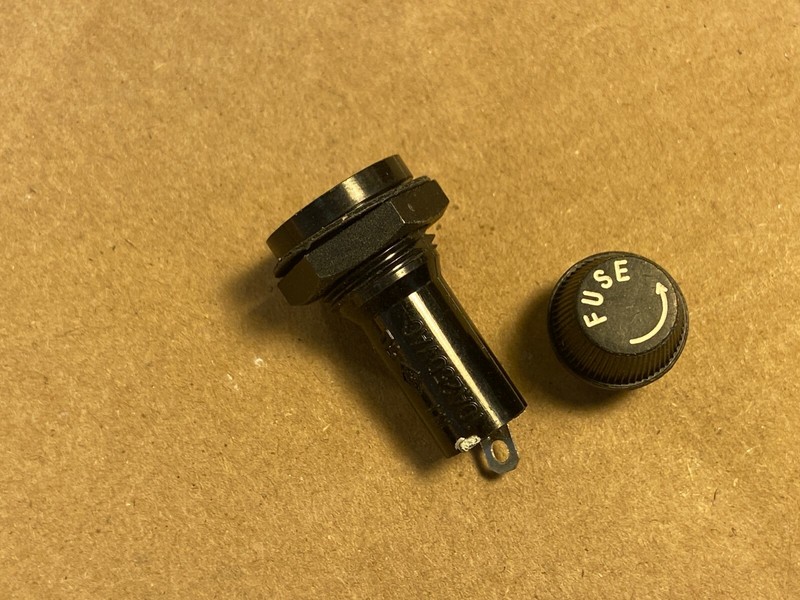 NOS Replacement Fuseholder & Fuse Cap — Harman-Kardon 330B 330C 430 630 730 930