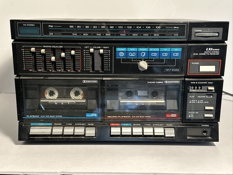 Sears LXI Series Tape Deck, Equalizer Stereo Tuner Amplifer Set Works