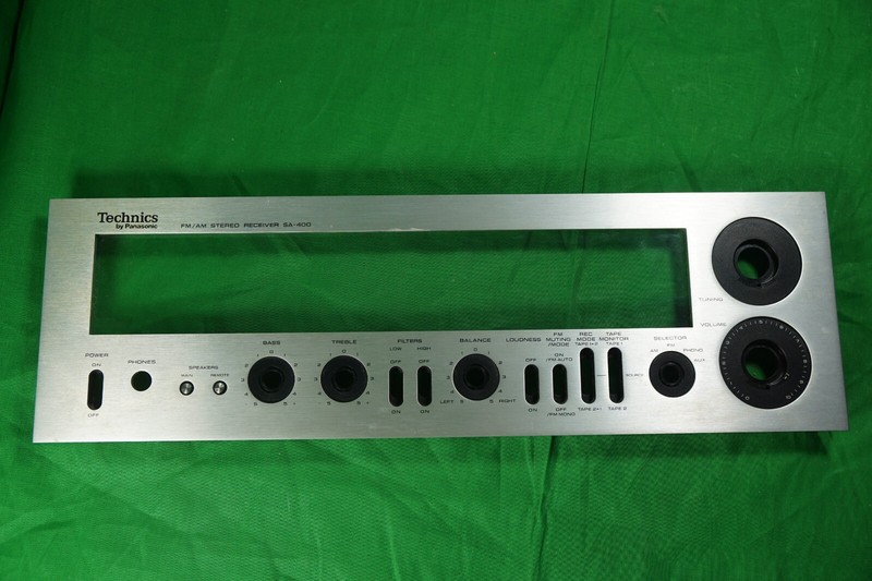Technics SA-400 Stereo Receiver Parting Out Faceplate