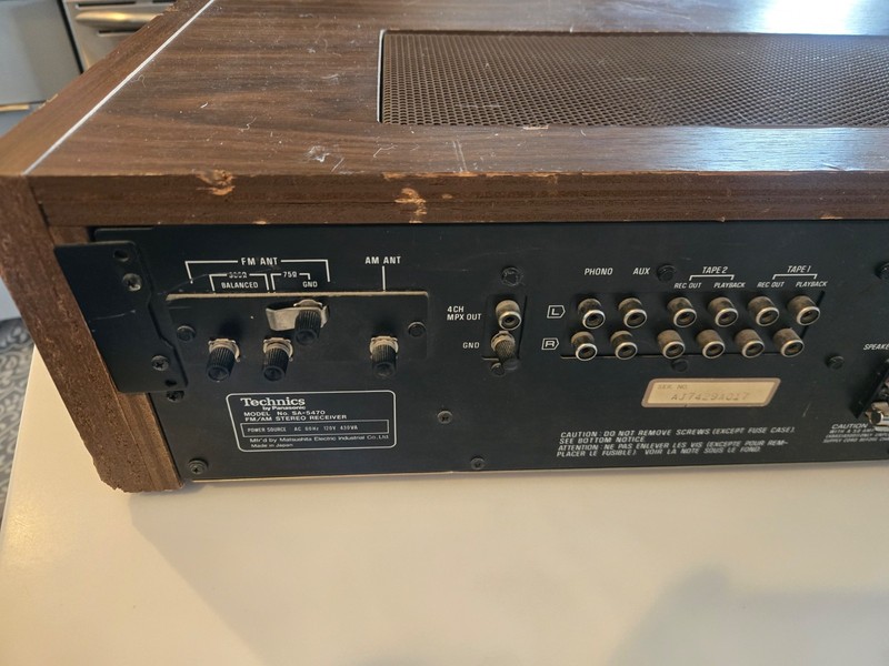 Technics SA-5470 Stereo Receiver - Working - Wood Panel gallery