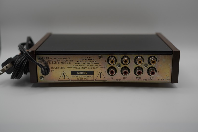 Realistic 42-2108, Stereo Reverb System, Vintage Unit Tested Works! gallery