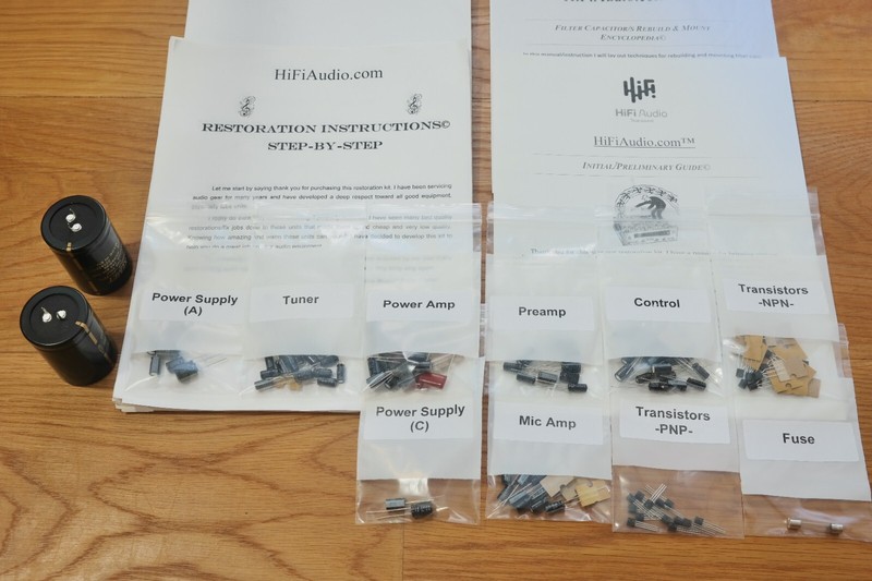 Kenwood KR-6600 KR-6060 restoration recap upgrade kit repair filter capacitor gallery