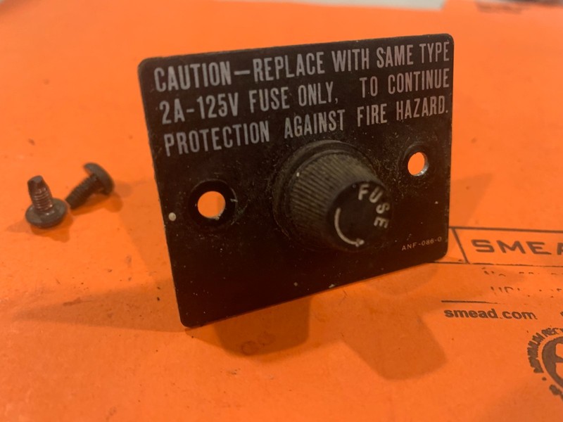 Pioneer SX 626 Stereo Receiver Parting Out – Fuse Assembly w/ Mounting Plate