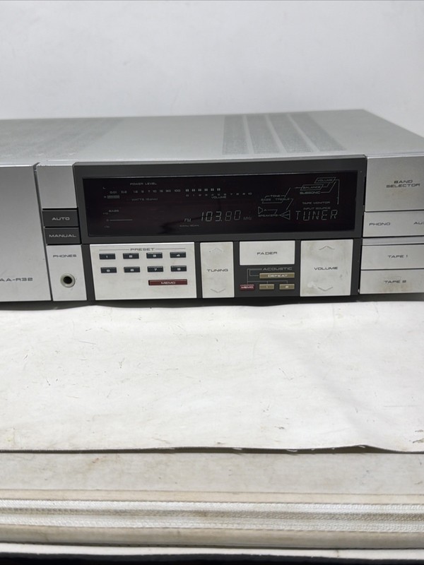 AKAI AA-R32 Stereo Receiver Computer Controlled Amplifier Audio System Works gallery