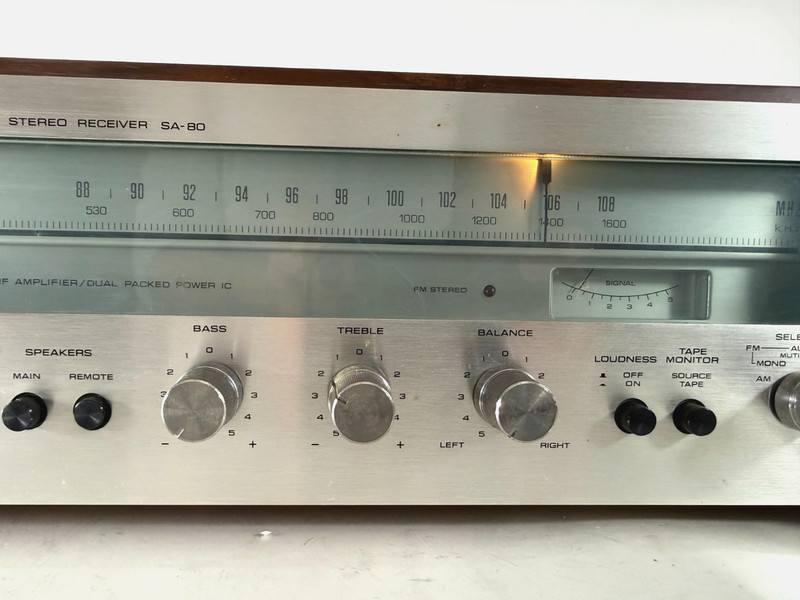 TECHNICS BY PANASONIC SA-80 FM/AM STEREO RECEIVER | Vintage gallery