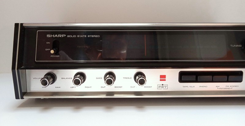 Vintage Sharp SA-104U Solid State Stereo Receiver & Speakers Japan Wood Works!!! gallery