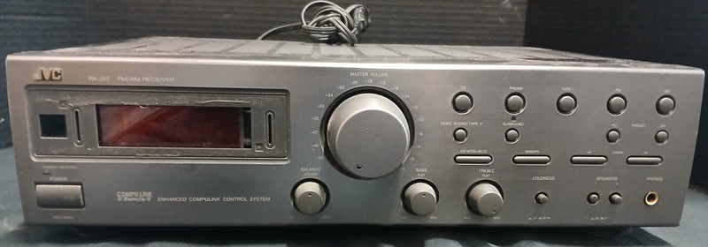 Vintage JVC RX-317 AM/FM Stereo Reciver Surround Sound