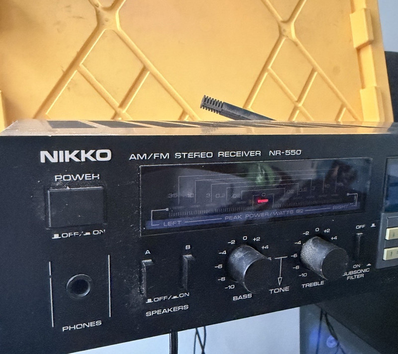 Nikko NR-550 AM/FM Stereo Receiver Black Model NR-550 MPN NR-550
