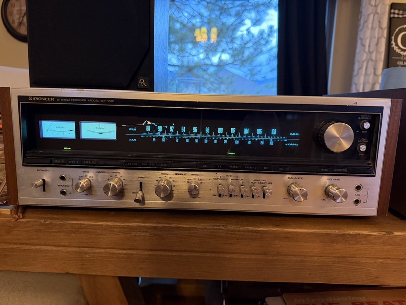 Vintage Pioneer SX-1010 Stereo Receiver Wood Case for Parts/Repair (READ BELOW