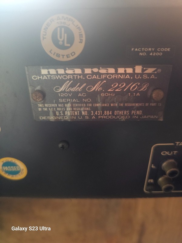 Vintage Marantz 2216 reciever gallery