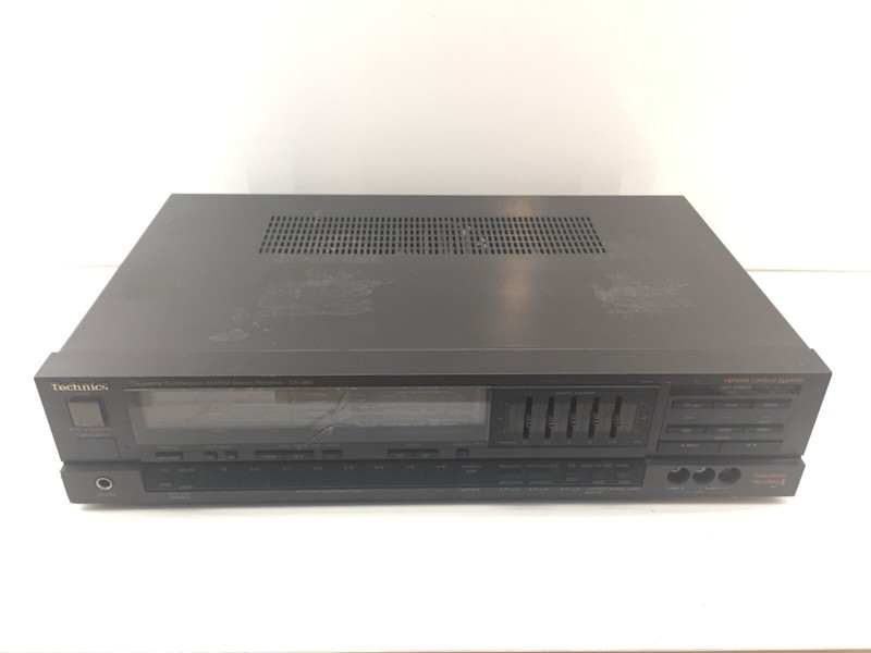Technics SA-390 Quartz Synth AM/FM Stereo Receiver ~ No Remote ~ Tested/Works! gallery