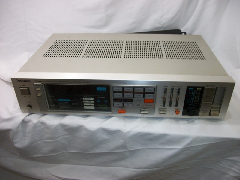 Vintage Technics SA-350 Quartz Synthesizer TV/FM/AM Stereo tested