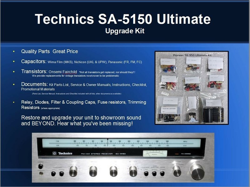 Technics SA-5150 Receiver Ultimate Upgrade Kit Genuine Parts Restoration