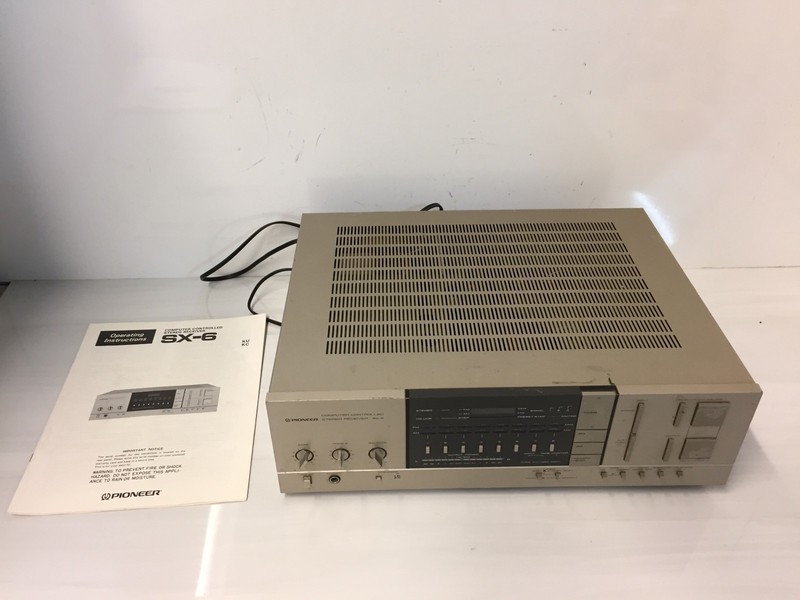 Pioneer SX-6 Computer Controlled Stereo Receiver Vintage With Manual
