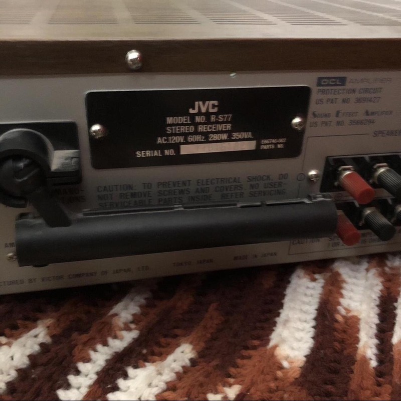 JVC R-S77 Vintage Silver Wood Digital Synthesizer Stereo Receiver Tested gallery