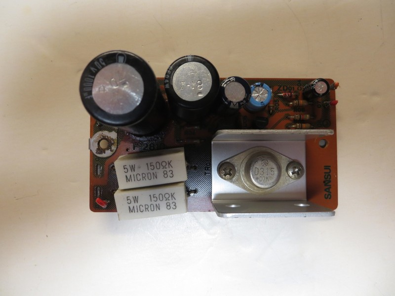 SANSUI STEREO RECEIVER G9000/G901 RF POWER SUPPLY CIRCUIT BOARD PART # 2810