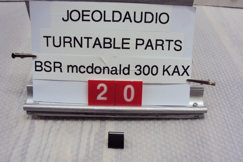 BSR McDonald Turntable Model 300 KAX Speed, Size, Stop Knob Tested