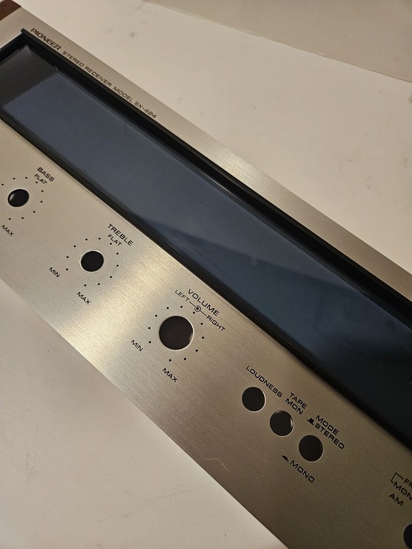 Pioneer SX-424 Stereo Receiver Parting Out Faceplate + bolts gallery