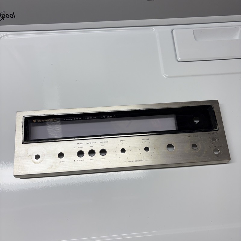 Kenwood KR-2300 AM/FM Stereo Receiver FACE PLATE & GLASS ONLY gallery