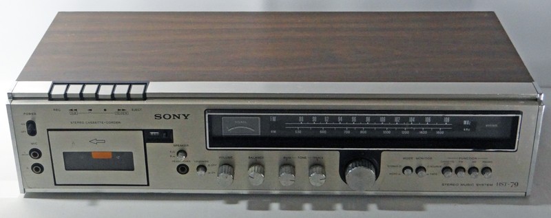 Vintage Sony Stereo Music System Model HST-79 *No Cord, For Parts or Repair*
