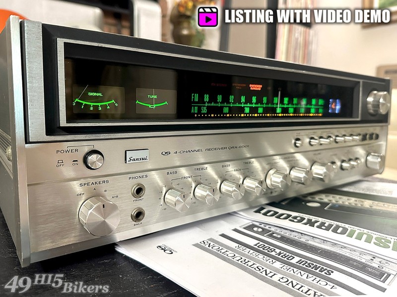Sansui QRX-6001 MONSTER Quadraphonic/Stereo AM/FM Reveiver + 30-Day Guarantee