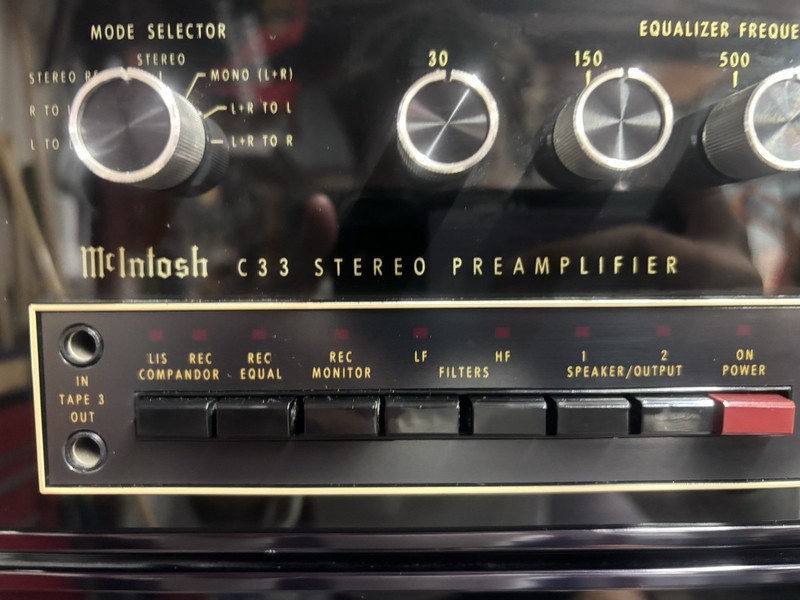 McIntosh C33 Stereo Preamplifier Made In USA Powers On As-Is gallery