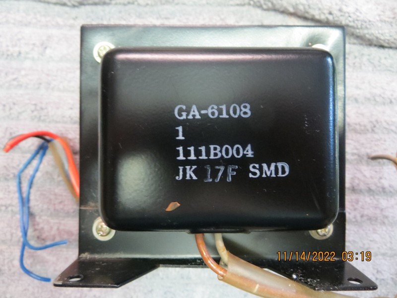 YAMAHA NATURAL SOUND RECEIVER CR2020 MAIN POWER SUPPLY/TRANSFORMER PART# GA61082