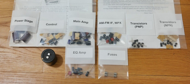 Harman Kardon 330B receiver restoration kit service recap capacitor rebuild