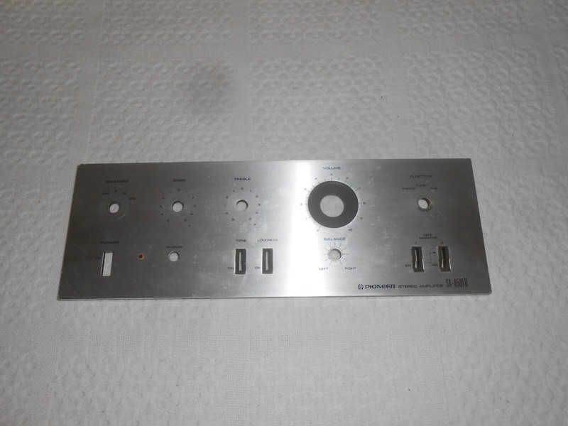 Vintage Pioneer SA-6500 II Silver Faceplate