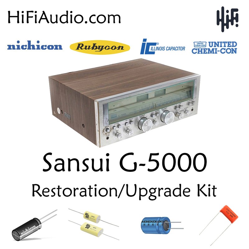 Sansui G5000 rebuild restoration recap service kit fix repair capacitor