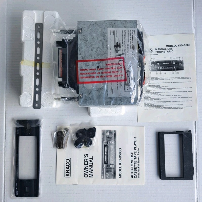 Karco AM/FM Stereo Cassette With Auto Reverse KID-B588G gallery