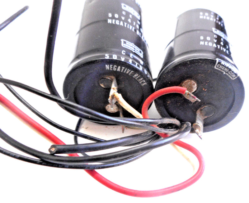 YAMAHA CR-600 STEREO RECEIVER - NIPPON CHEMI-CON SET OF 2 CAPACITORS 50V 4700uF gallery