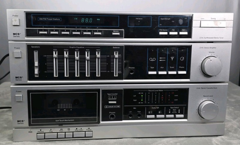 Vintage MCS 2245 Stereo Stack Amp Tuner Cassette Deck Japan – Tape Skips
